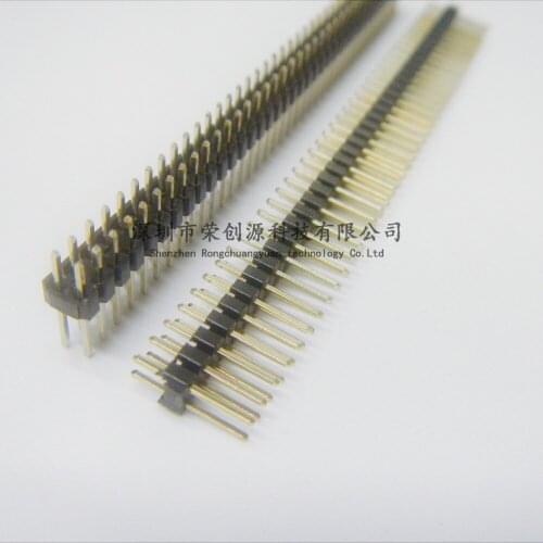 10PCS Pin header 2.0 mm pitch 2*40P double pin straight pin / two row connector 80 pin