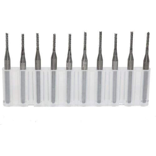 1.4 x 3.175mm Carbide End Mill Engraving Bits Cutting Tidy Rotary Burr 10pcs