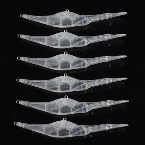 12.7cm/8g 50pcs Blank Unpainted Bait DIY Minnow Crankbait wobbler Unpainted Lure Freshwater Fishing Blank Hard Lures Isca Pesca