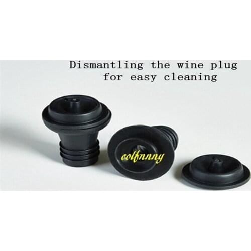 2000pcs/lot Rubber Vacuum Suction Bottle Stopper Vacuum Wine Pump Preserver Stoppers Reusable Seal CAP