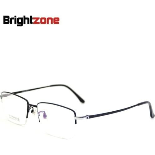 2020 New Semi Rim Square Pure Titanium Eyeglass Myopia Spectacle Frame Man Presbyopia Prescription Glasses Optical For Reading