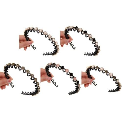 27RC Fashion Flower Beads Hairbands Hair Hoop Headband Headdress Women Girl Wedding Ornaments Cosplay Costume Party Accessories