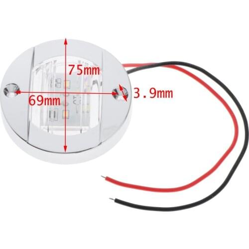 3'' Marine Boat LED Cabin Deck Courtesy Light Stern Transom Lights Blue Light