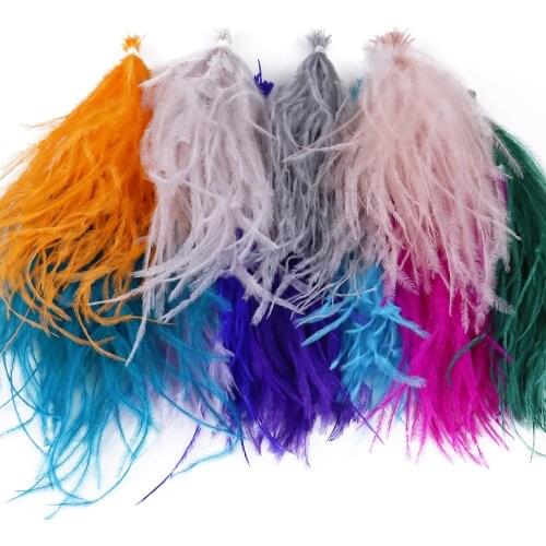 31 Colors Bundle Natural Ostrich Feathers Tassel for Wedding Dress Sewing Crafts Decoration Plume Jewelry Making Accessories