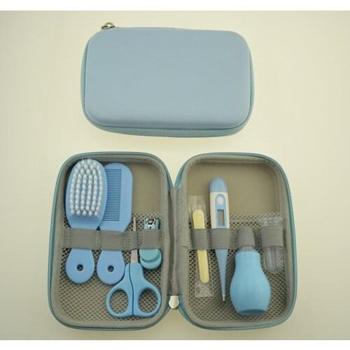 8Pcs/set Portable Baby Nail Clipper Comb Brush Set Infant Health Care Kit Infant Grooming Care Nail Clippers Comb Hair Brush Kit