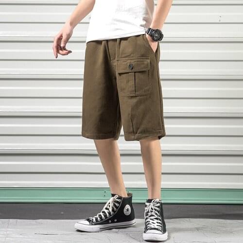 April MoMo 2021 Japanese Tooling Straight Trousers Loose Tide Brand Casual Pants Cotton Fashion Fashion Trend Solid Color