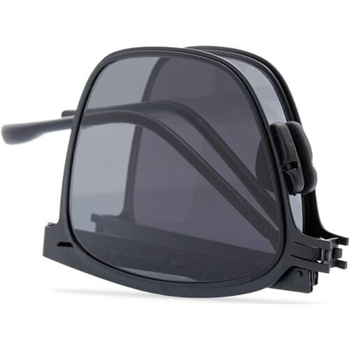 Belight Optical Women Men UV400 Protection Square Shape Metal Folded Vintage Retro Sunglasses with Case Oculos 7796