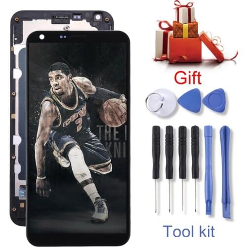 For for LG Q6 Q6+ LCD Screen and Digitizer Full Assembly with Frame for LG Q6 Q6+ LG-M700 M700 M700A US700 M700H M703 M700Y