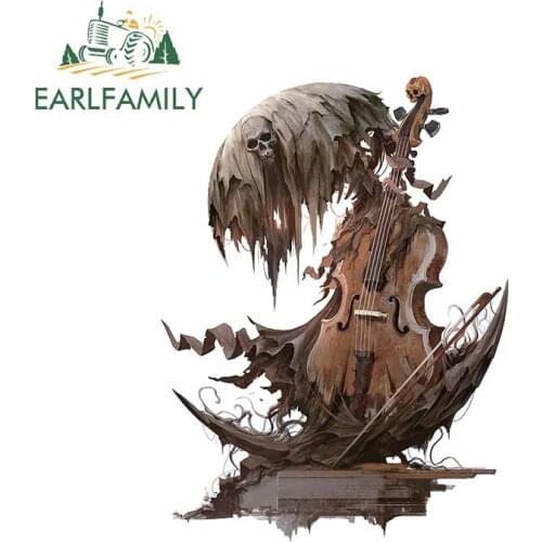 EARLFAMILY 13cm x 9.7cm for Magic Luthier Car Stickers Personality Creative Sticker Scratch-proof VAN Decal Bumper Decoration