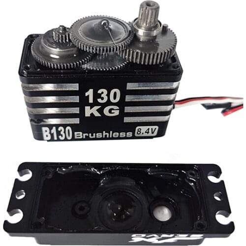 JX Servo B130 130kg Brushless Super Large Torque CNC Metal Gear Standard Digital Servo for 1/5 RC Car Robot Drone Quadcopter