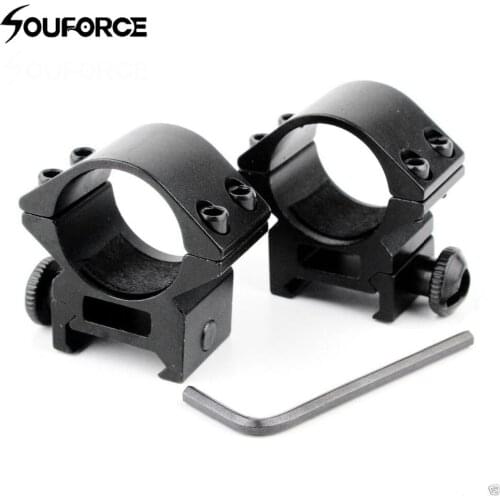 1pair Aluminum Diameter 25.4mm Ring Weaver Scope Torch Rail Mount 20mm Picatinny Ring for Rifle Flashlight Scope Hunting