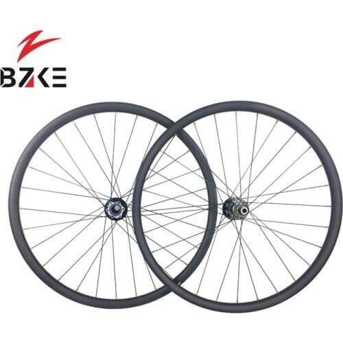 BZKE carbon mountain wheelset 30mm width powerway hubs lefty 2.0 hub O.L.D. 74mm carbon mtb wheels lefty carbon wheelset for xc