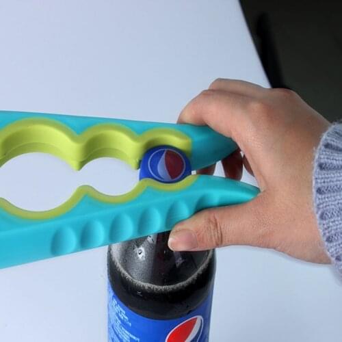 Creative multi-purpose 4 in 1 can opener Silicone multi-function bottle opener Multi-purpose anti-skid capper Open can
