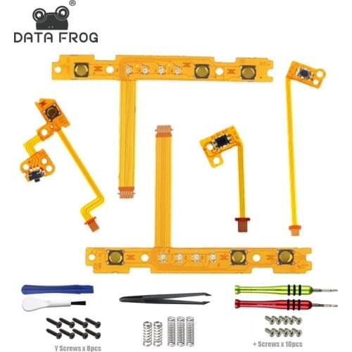 DATA FROG 5 in 1 ZL/ZR/SL/SR/L Button Key Ribbon Flex Cable for Nintendo Switch Joy-Con Repair Tool for Joy-Con Part Accessories