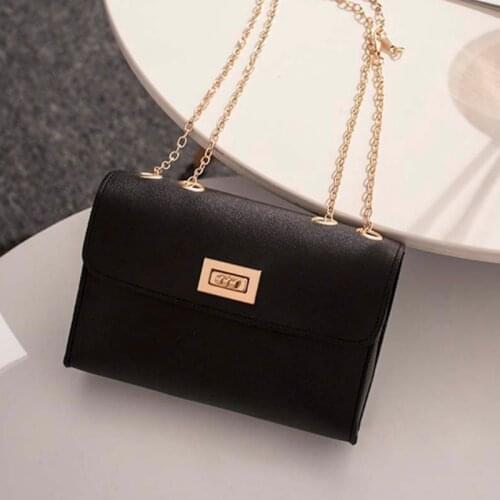 British Fashion Simple Small Square Bag Womens Designer Handbag 2019 High-quality PU Leather Chain Mobile Phone Shoulder bags