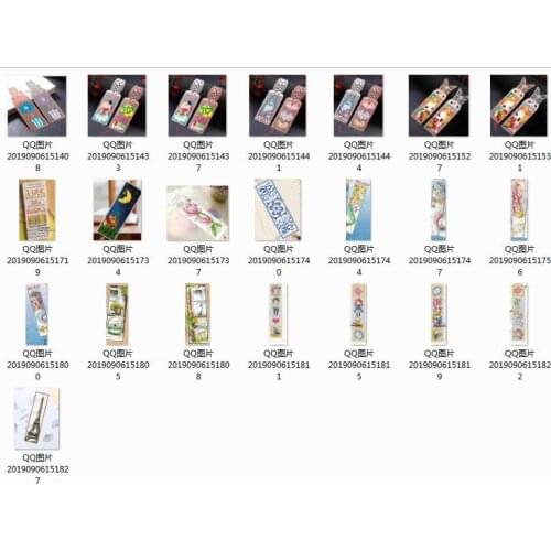 NEW 023 Stich Cross Stitch Bookmark Christmas Plastic Fabric Needlework Embroidery Crafts Counted Cross-Stitching Kit-2th