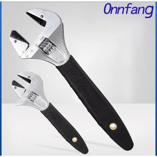 Onnfang Adjustable Wrench Large Opening Wrench Universal Spanner Multi-function Repair Tools For Water Pipe Screw Nut Bathroom