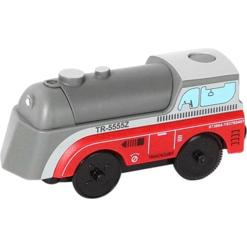 Multifunctional Speed Train Toy Battery Powered Engine Train Kids Wooden Railway Electric Train Compatible For BRIO Wooden Track