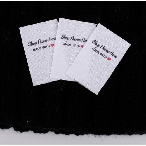 Custom Cotton Tags, Printed Tags, Make Custom Labels, Personalized Tags, Custom Printed Label, Free Ship (MD1209)