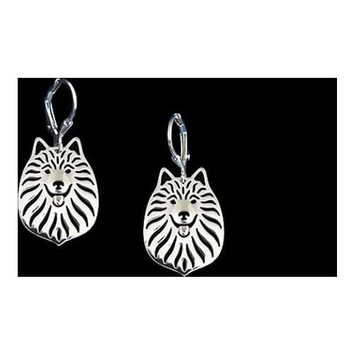 Drop Shipping-Japanese Spitz Earrings