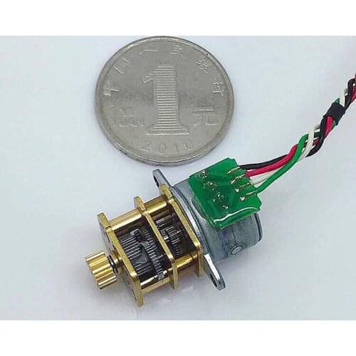 Precision Reduction Ratio Stepper Motor Metal Gearbox DC5-12V 40ohm Geared Motor for Monitor, Intelligent Control