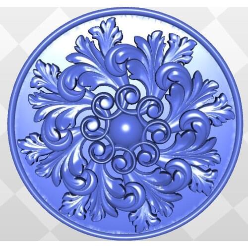 Rosette_55 for cnc in STL file format 3d model relief