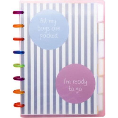 A5 B6 Disc Binder Discbound Notebooks Planner Diy Discbound Discs Loose Leaf Binding Rings Diary