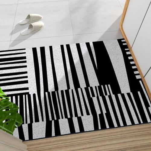 Modern Design Living Room Mat PVC Anti-slip Silk Loop Entrance Door Mat Carpet Custom Home Doormat Can Be Cut Hallway Mat Carpet