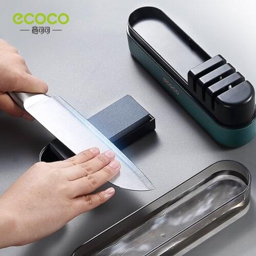 Ecoco Sharpener Whetstone High-precision Diamond Quick Sharpening for Scissors Kitchen Knives Home Kitchen Multi-function