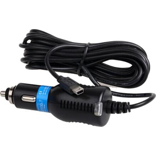 Car Charger/ Power Cord Mini USB Port 12V/24V for DVR/GPS 3m High Quality Ultra Long Four Meters