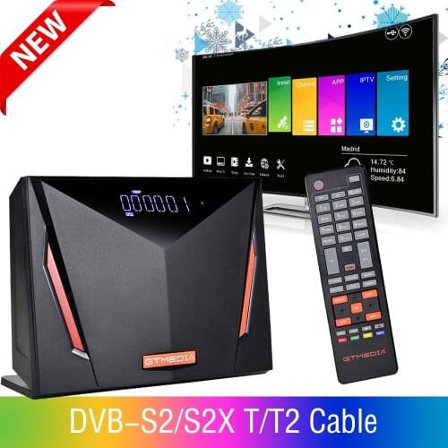 4K UHD dvb-T/T2 dvb-S/S2/S2X GTMEDIA V8 UHD H.265 HEVC 10 bits Decoder support CA card CCam Spain satellite set-top box receptor
