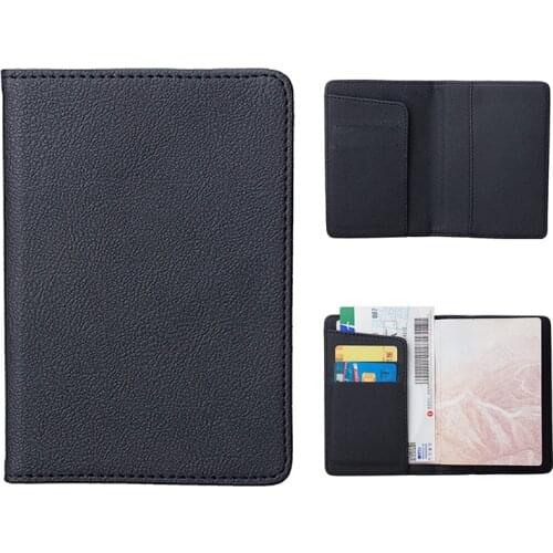 High Quality Blue Bussiness Passport Holders with Multi ID Card Slots Flight Tickets Notes Passport Covers custom accept