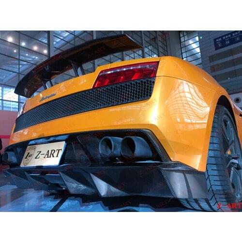 Z-ART carbon fiber rear diffuser for Lamborghini Gallardo LP550 LP560 LP570 carbon fiber rear lip for Lamborghini Gallardo