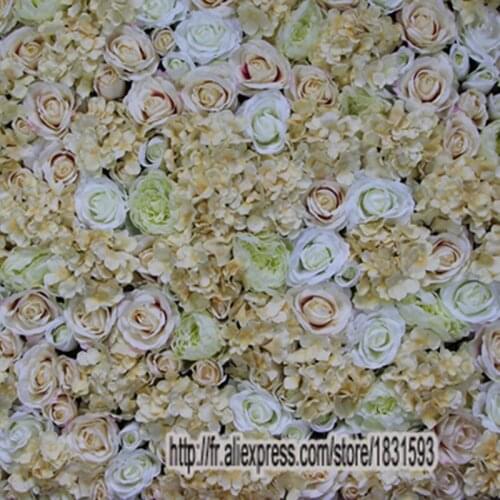 10pcs/lot Artificial silk rose flower wall wedding background decoration Flower runner wedding stage decoration TONGFENG