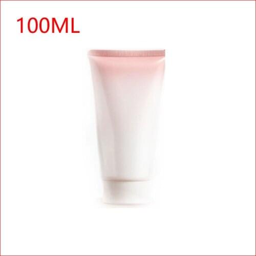100ml Empty soft tube Bottle w White Cap Gradient Red Cosmetic Packing Container 100pcs/lot
