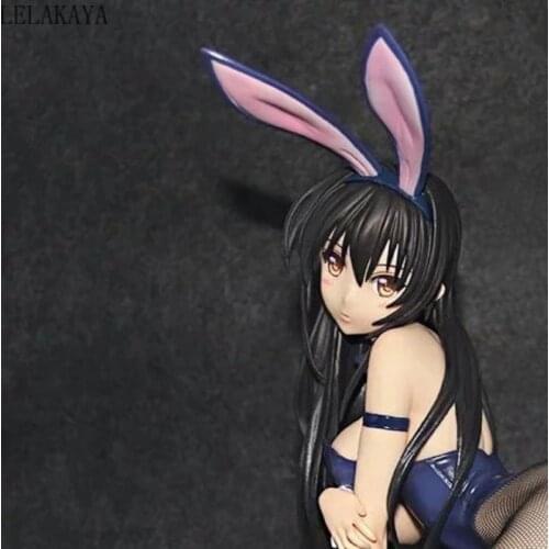 19.5cm Lying Kotegawa Yui Yuuki Mikan Kurosaki Meia Bunny Ver Model Ru Darkness To Love Anime Action Figure Decoration