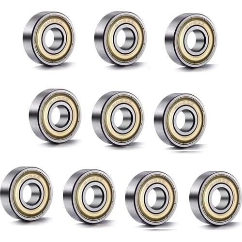 30Pcs Double Shielded Miniature High Speed Bearing Steel 608ZZ Ball Bearing 8X22X7MM for Skateboard Roller Skates
