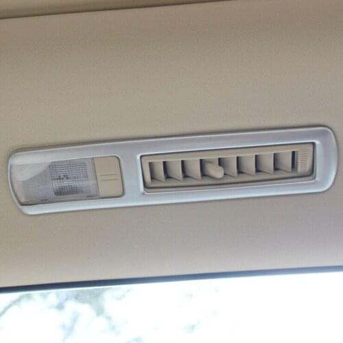 Car Rear Reading Lamp Light Frame Cover Trim Auto Accessories Sticker ABS Chrome 2014/15/16/17/18 for Toyota Highlander Kluger