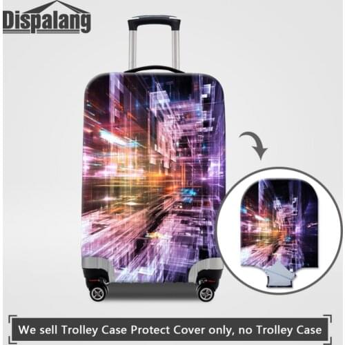 Dispalang 3D Space Travel Suitcase Protective Covers Elastic Thick Luggage Covers for 18-30 Inch Trolley Case Dust Cover
