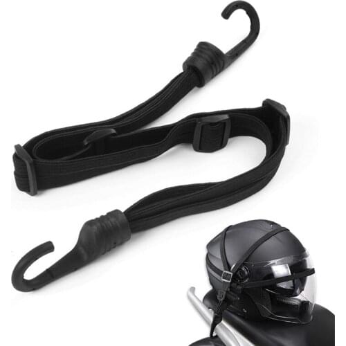 Motorbike Helmet Elastic Rope Strap Luggage Bungee Net W/ 2 Hook Motorcycle Retractable Helmet Net Belt