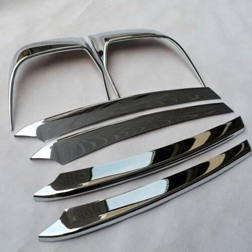 6 Pieces Chrome Decoration Front Bumper Trim Covers Frame For 2015 2016 2017 Porsche Cayenne [QP998]