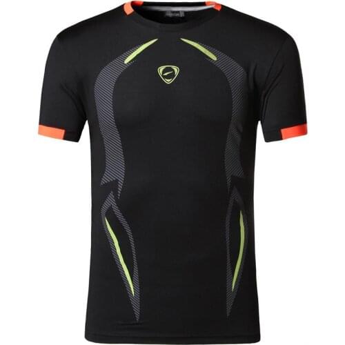 Jeansian Mens T-Shirt Tshirt Tee Shirt Sport Short Sleeve Dry Fit Running Fitness Workout LSL187 Black