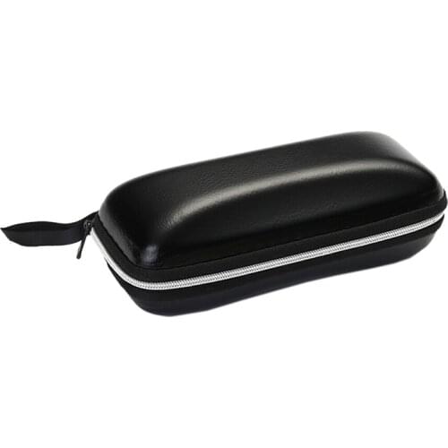 Leather Glasses Case For Men Woman Waterproof Hard Frame Eyeglass Case Women Reading Glasses Box Black Spectacle Cases