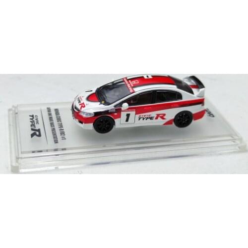 IN NO 1:64 Honda Civic Type R FD2 Alloy model car Metal toys for childen kids diecast gift