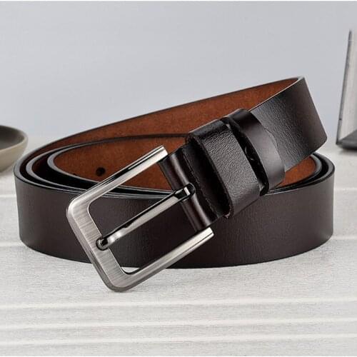 Mens Genuine Leather Belt Luxury Brand Belts for Men High Quality Cowhide Male Strap Waist Belt Cummerbunds Ceinture Homme 2021