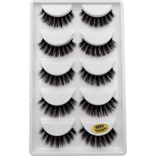 DOCOCER 3D mane natural cross false eyelashes long messy fake makeup eyelash extension cosmetic tools 300 pairs