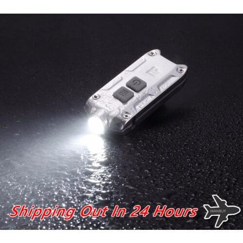 Top Sales NITECORE TIP TIPCRI +Clip Metal USB Rechargeable Keys Button Light Outdoor Daily Camping Hiking Fishing EDC Flashlight