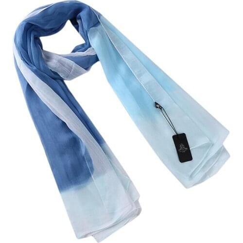 Women Girls New Cotton Linen Scarf Contrast Color Monochrome Beautiful Long Scarves Soft Cotton Wrap Shawl Stole