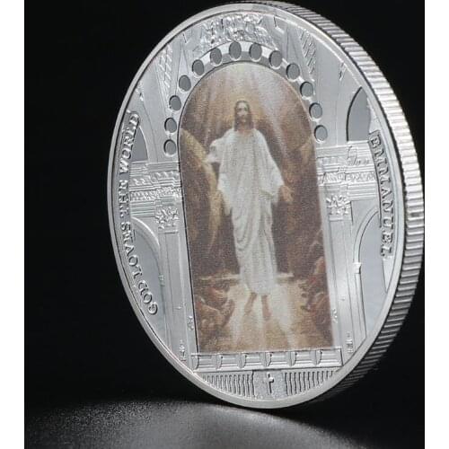 New Jesus Christ religion Commemorative Coin Collection Gift Souvenir Art Metal