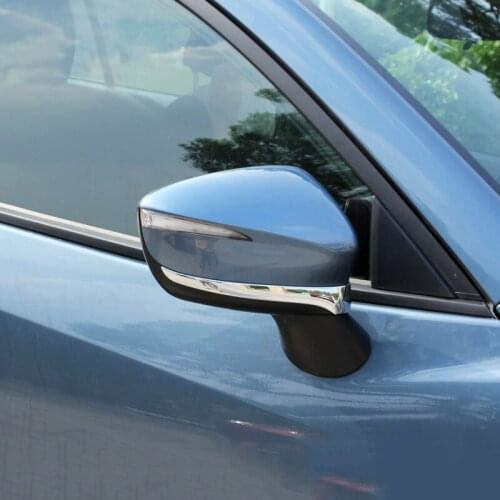 FIT FOR MAZDA CX-5 CX5 2015 2016 CHROME DOOR SIDE MIRROR REAR VIEW STRIP COVER TRIM PROTECTOR GARNISH OVERLAY MOLDING 2PCS
